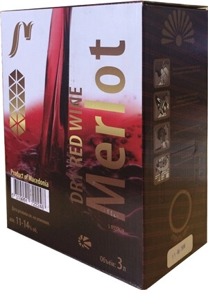 Вино Tikves, Merlot, bag-in-box