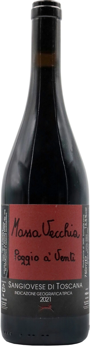 Вино Massa Vecchia, Sangiovese di Toscana "Poggio a'Venti" IGT
