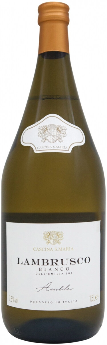 Игристое вино "Cascina S. Maria" Bianco Amabile, Lambrusco dell'Emilia IGT