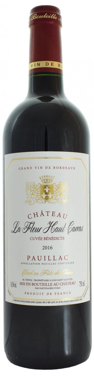 Вино Chateau La Fleur Haut Carras, "Cuvee Benedicte", Pauillac AOC