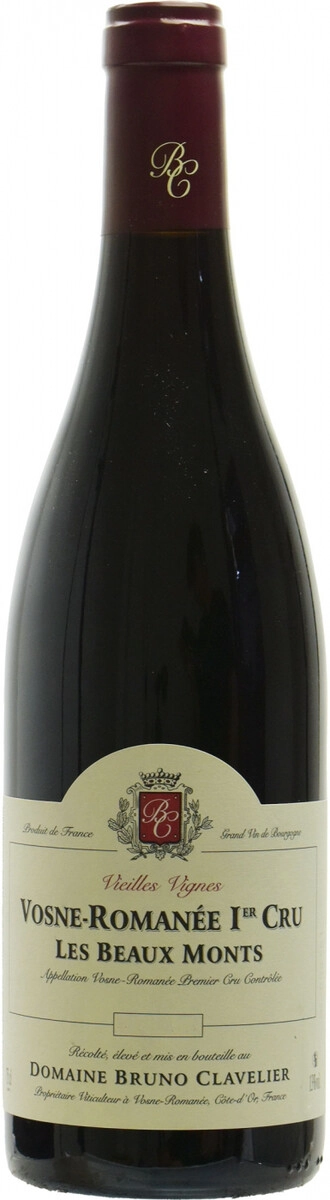 Вино Domaine Bruno Clavelier, Vosne-Romanee 1er Cru "Les Beaux Monts" Vieilles Vignes AOC