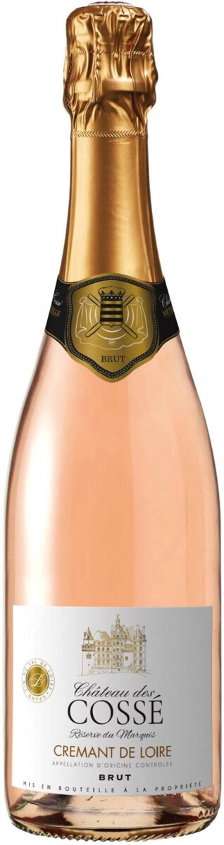Игристое вино "Chateau des Cosse" Reserve du Marquis, Cremant de Loire AOC Rose Brut
