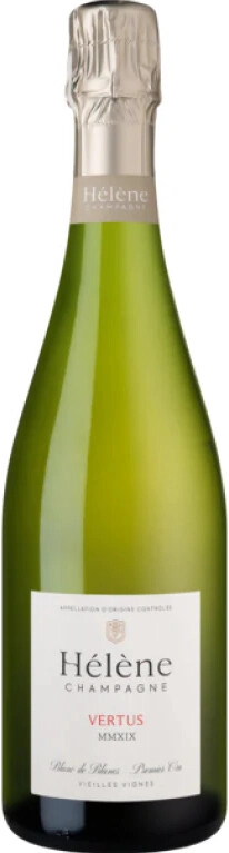 Шампанское "Helene" Vertus 1er Cru Blanc de Blancs Brut Nature, Champagne AOC