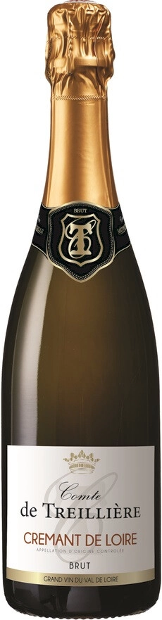 Игристое вино "Comte de Treilliere" Cremant de Loire AOC Brut
