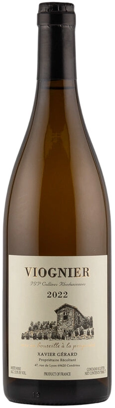 Вино Xavier Gerard, Viognier, Collines Rhodaniennes IGP