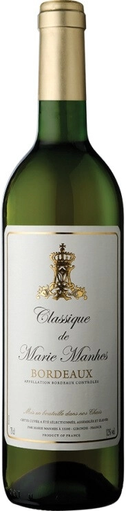 Вино "Classique de Marie Manhes" Bordeaux AOC Blanc Sec