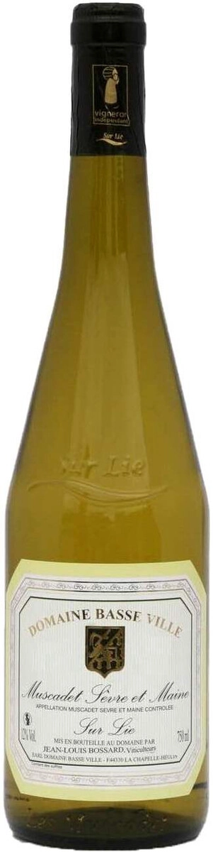 Вино Domaine Basse Ville, Muscadet Sevre et Maine AOC Sur Lie