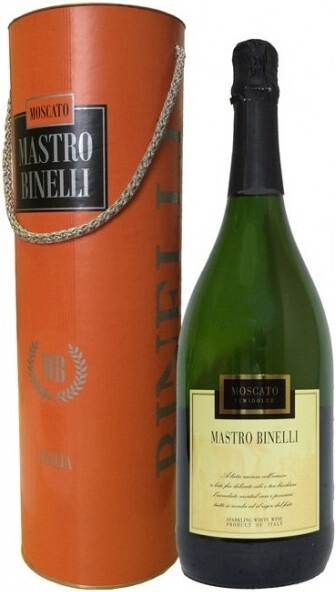 Игристое вино "Mastro Binelli" Moscato, in tube