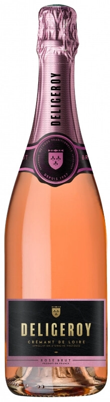 Игристое вино "Deligeroy" Cremant de Loire AOP Brut Rose