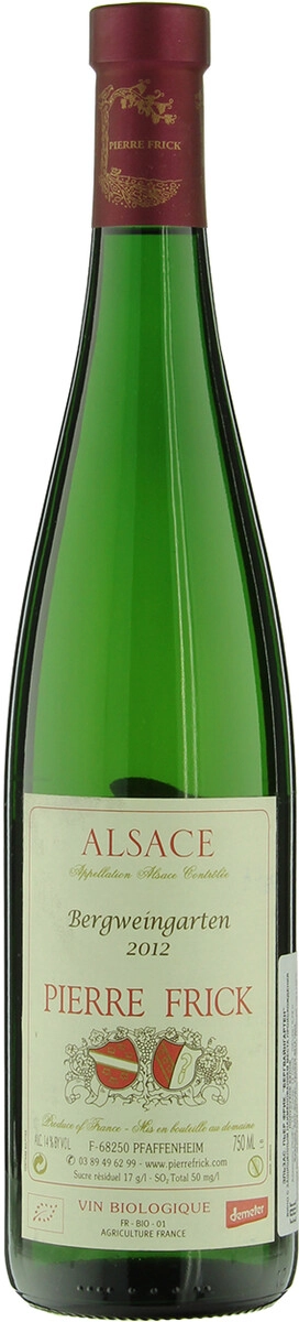 Вино Pierre Frick, "Bergweingarten", Alsace AOC