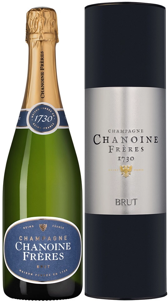 Шампанское Chanoine Freres, Brut, Champagne AOC, gift tube