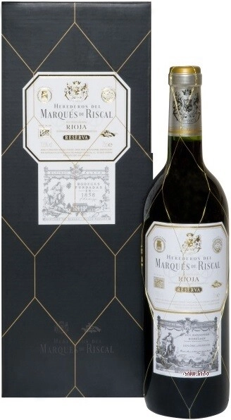 Вино "Herederos del Marques de Riscal" Reserva, Rioja DOC, with