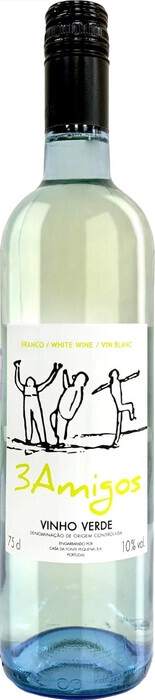 Вино Casa Da Fonte Pequena, "3 Amigos" Branco, Vinho Verde DOC