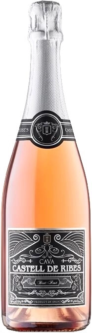 Игристое вино "Castell de Ribes" Brut Rose, Cava DO