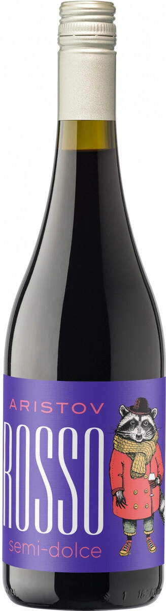 Вино "Aristov" Rosso semi-dolce
