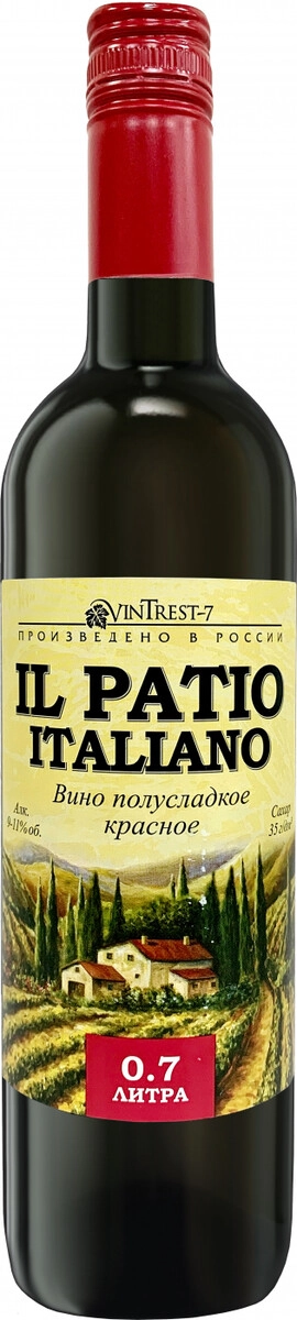 Вино "Il Patio Italiano" Red Semi-Sweet