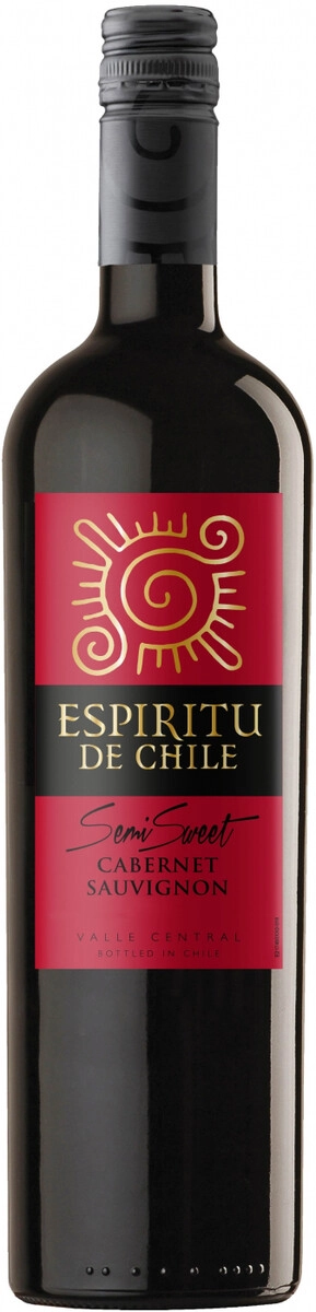 Вино "Espiritu de Chile" Cabernet Sauvignon Semi-Sweet, Valle Central DO