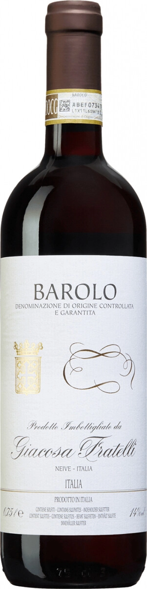 Вино Giacosa Fratelli, Barolo DOCG