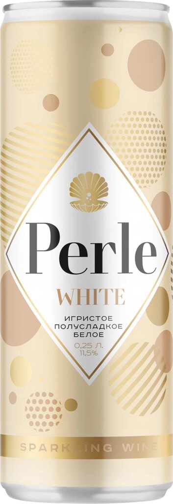 Игристое вино "La Petite Perle" White, in can