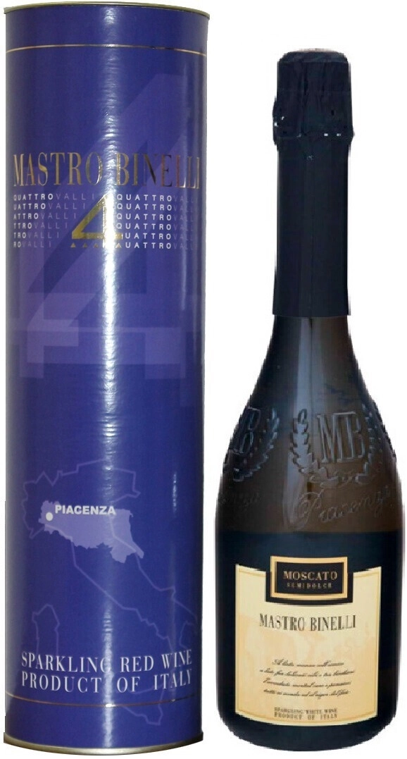 Игристое вино "Mastro Binelli" Moscato, in tube