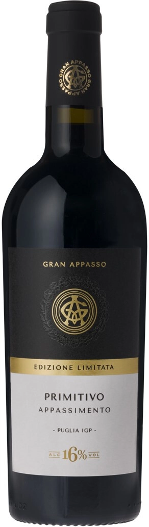 Вино "Gran Appasso" Primitivo Appassimento Edizione Limitata, Puglia IGP