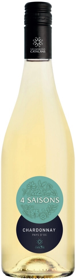Вино Vignerons Catalans, "Quatre Saisons" Chardonnay, Pays d'Oc IGP