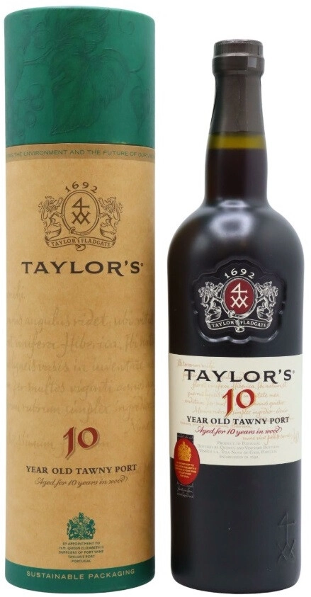 Портвейн Taylor's, Tawny Port 10 Years Old, gift tube