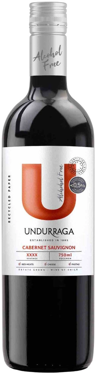 Вино Undurraga, Cabernet Sauvignon Alcohol Free