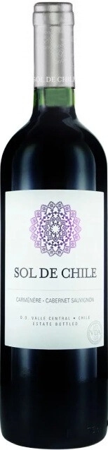 Вино "Sol de Chile" Carmenere-Cabernet Sauvignon, Valle Central DO
