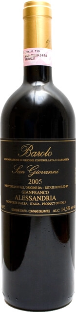 Вино Alessandria Gianfranco, Barolo San Giovanni DOCG