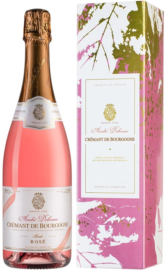 Игристое вино Andre Delorme, Brut Rose, Cremant de Bourgogne AOC