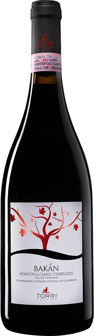 Вино Torri Cantine, "Bakan" Montepulciano d'Abruzzo Colline Teramane DOCG