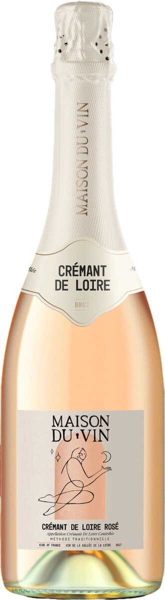 Игристое вино "Maison du Vin" Cremant de Loire AOC Rose Brut