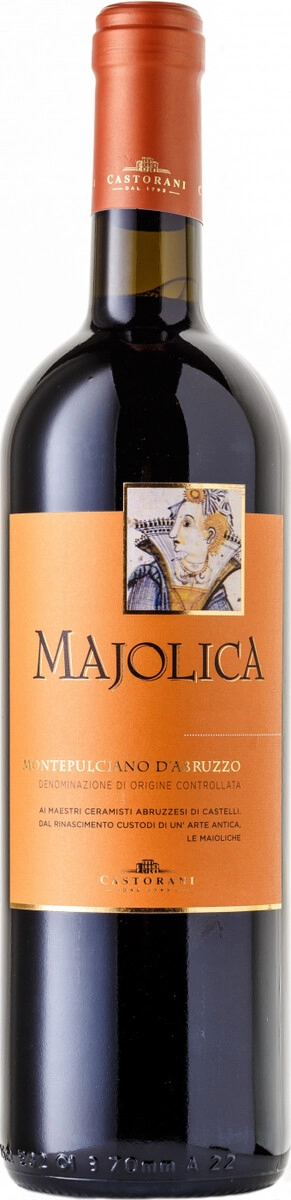 Вино Podere Castorani, "Majolica" Montepulciano d'Abruzzo DOC