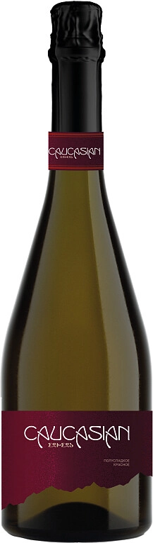 Игристое вино "Caucasian" Red Semi-Sweet