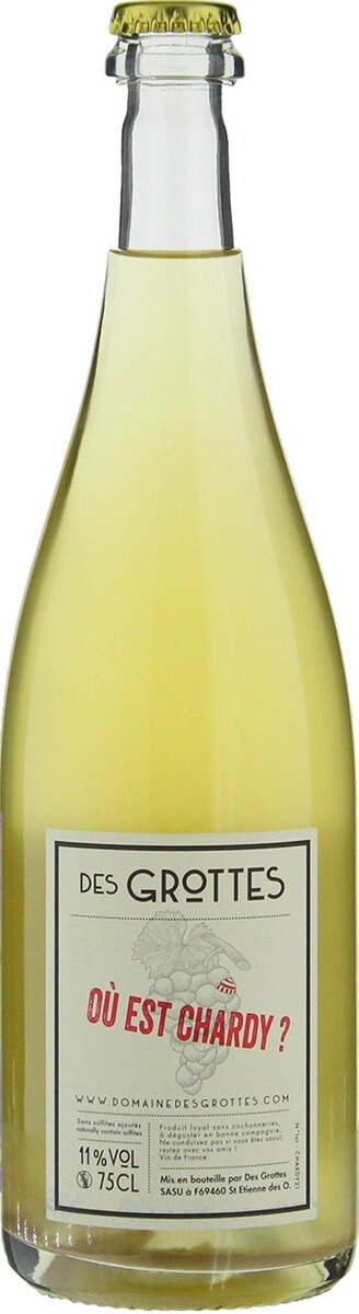 Игристое вино Domaine des Grottes, "Ou est Chardy?"