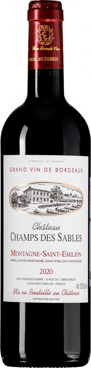 Вино Chateau Champs des Sables, Montagne-Saint-Emilion AOC