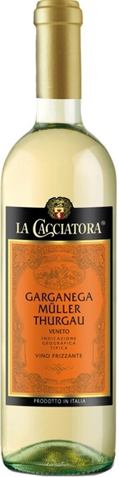 Игристое вино "La Cacciatora" Garganega Muller Thurgau Frizzante, Veneto IGT