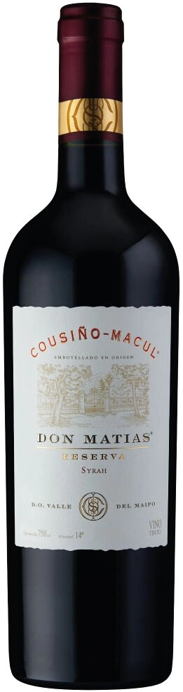 Вино Cousino-Macul, "Don Matias" Syrah