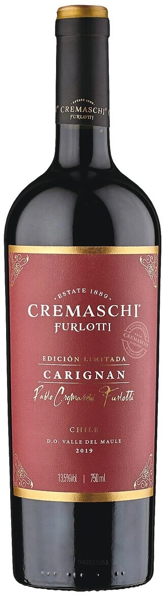 Вино Cremaschi Furlotti, Carignan Edicion Limitada, Valle del Maule DO
