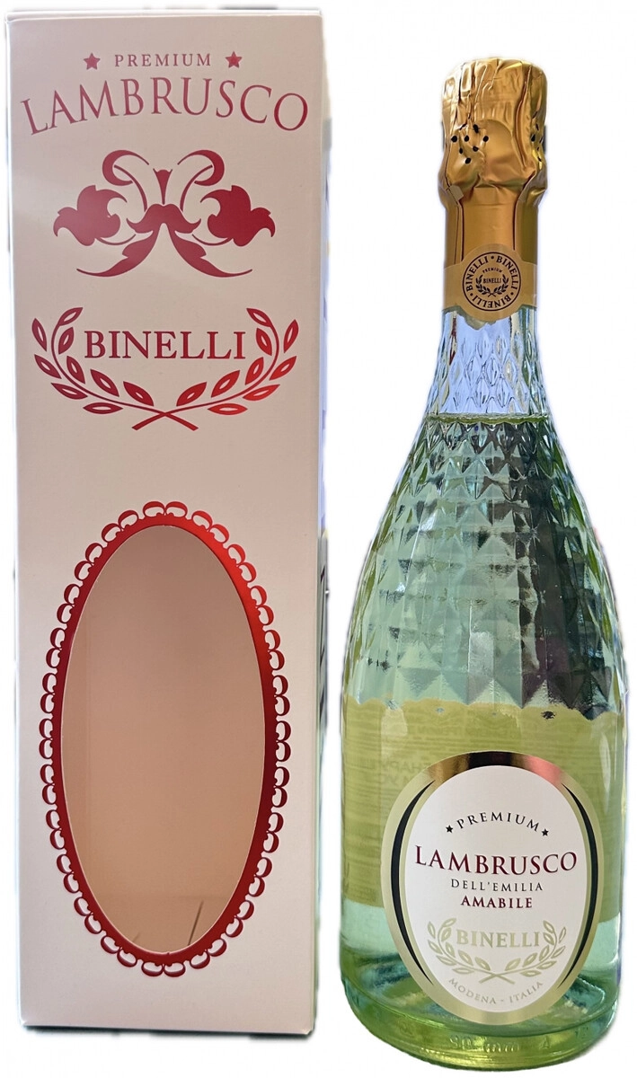 Игристое вино "Binelli Premium" Lambrusco Bianco Amabile, Dell'Emilia IGT