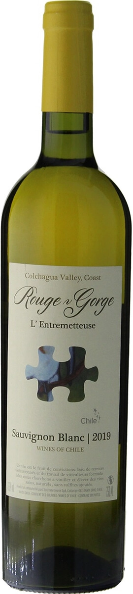 Вино L'Entremetteuse, "Rouge Gorge" Sauvignon Blanc, Colchagua Valley DO