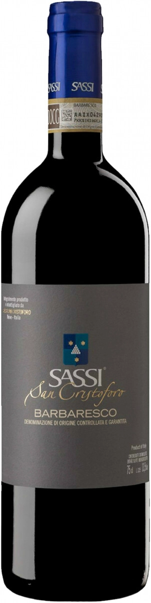 Вино Sassi San Cristoforo, Barbaresco DOCG