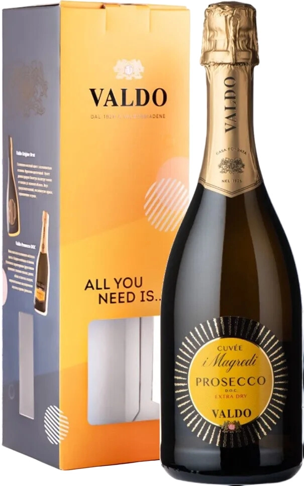 Игристое вино Valdo, "Cuvee i Magredi" Prosecco DOC Extra Dry