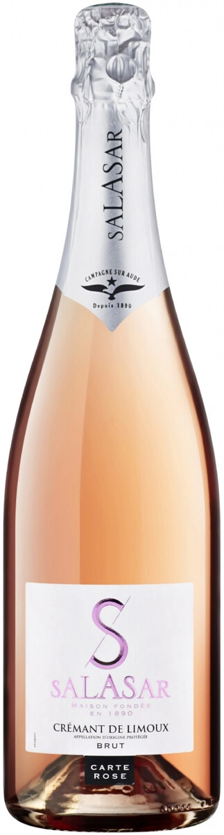 Игристое вино Salasar, "Carte Rose" Brut, Cremant de Limoux AOP