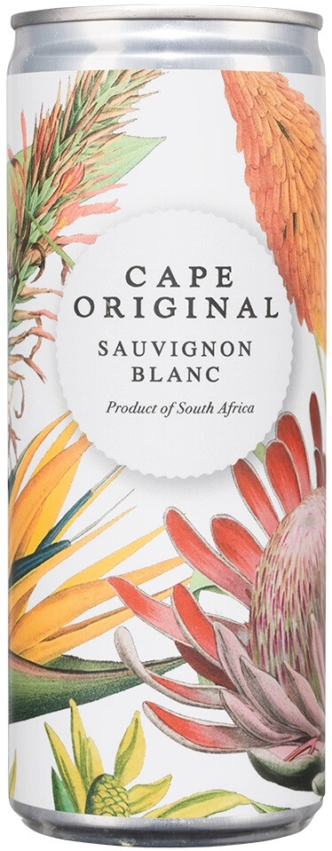 Вино "Cape Original" Sauvignon Blanc, Western Cape WO, in can