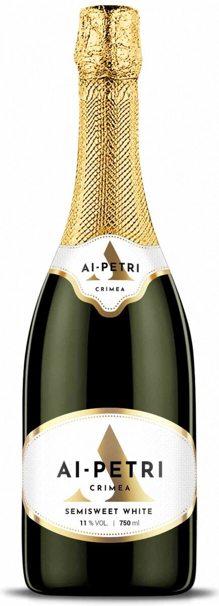 Игристое вино "Ай-Петри" Белое полусладкое