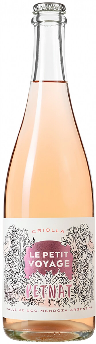 Игристое вино "Le Petit Voyage" Criolla Pet Nat Еxtra Brut Rose, Mendoza
