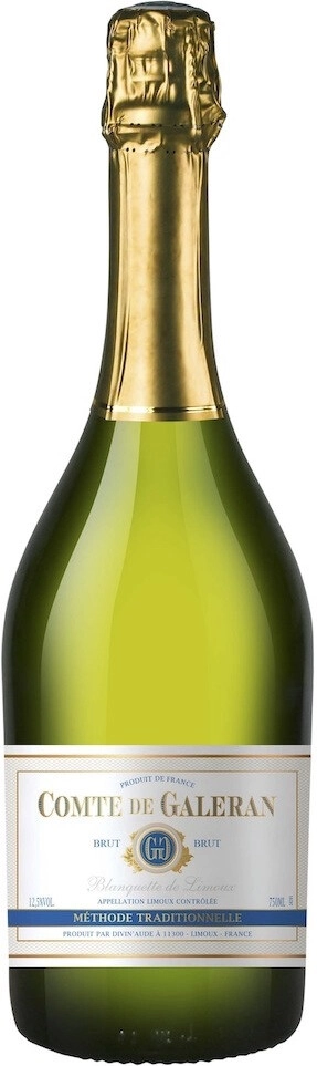 Игристое вино "Comte de Galeran" Blanquette de Limoux AOC Brut