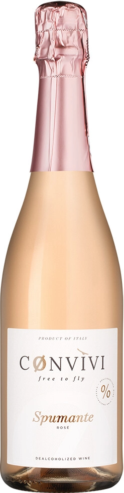 Игристое вино "Convivi" Spumante Rose Dealcoholized